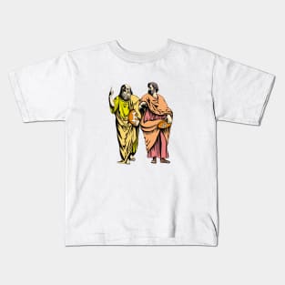 School of Bitcoin, Plato and Aristotle, Raphael Kids T-Shirt